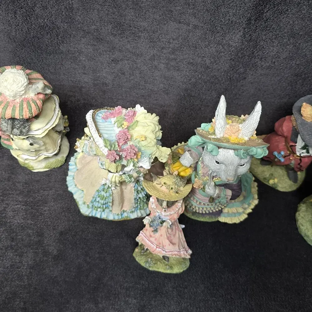 The Victorian Collection Easter Figurines Set of 8 Animal Characters VA01 - VA08